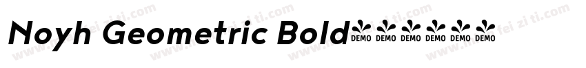 Noyh Geometric Bold字体转换